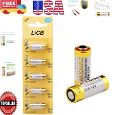 Premium 5-Pack A23 Alkaline Batteries with 12V Fresh Charge and 3-Year Life