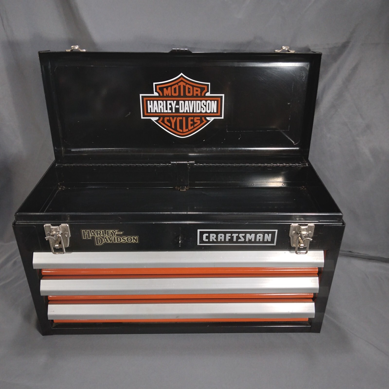 CRAFTSMAN HARLEYDAVIDSON TOOL BOX Black / Orange 20"L x 12"T x 9"D