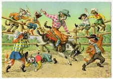 Eugen Hartung Cats Postcard - Coloprint B Special 2605/3 - Continental (6" x 4")