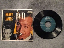 45 RPM 7" Record Harry James In Hi-Fi Part 2 Capitol Records EAP 2-654 Excellent