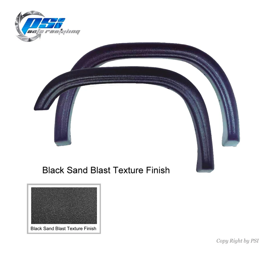 Rugged Style Fender Flares Fits 97-04 Dodge Dakota Sand Blast Textured Finish - Image 3 of 4