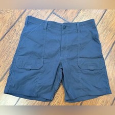 Wrangler Performance Cargo Shorts men  s 36 gray stretch outdoors performance