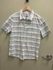 NWT Quicksilver Cali Sunrise Short Sleeve Button Up Shirt Men's Size Medium