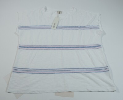 Esprit Women's White Cap Sleeve Top Sz XL