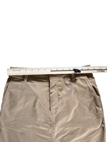 Gap Womens Khaki Midi Pencil Skirt 4 Tall Pockets Slit Preppy Work Casual School - Picture 4 of 5