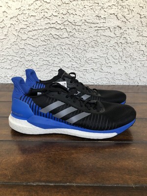 Adidas Men's Solarglide 19 Boost Running Shoes Black Blue Size 11.5 F34098  | eBay
