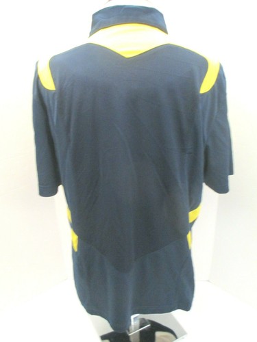 University Of Michigan Adidas Scorch Climalite Herren Large blau gelb Poloshirt - Bild 10 von 10