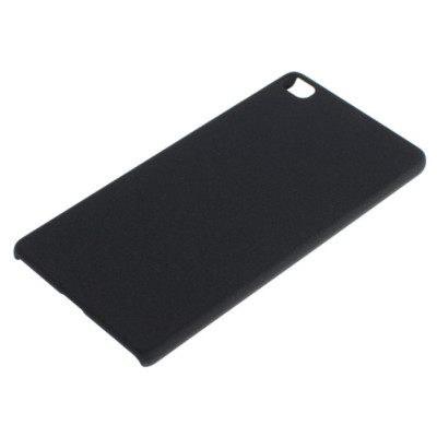 OTB Hard Case PC Sandstruktur Sandig Matt Hülle Cover Schwarz für Huawei P8