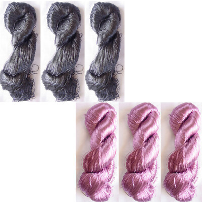 6 Thread Yarn Lace Skeins Knitting Work Reel Silk Fabric 690gm Woven Sari