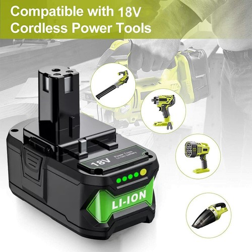 8AH 9AH For RYOBI P108 18V One Plus High Capacity Battery 18 Volt Lithium-Ion - Picture 11 of 22