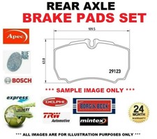 REAR AXLE BRAKE PADS SET for FORD TRANSIT Bus 2.2 TDCi 2011-2014