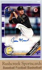 2019 Bowman #PA-JM James Marvel Auto RC Pirates 1st Bowman Purple /250