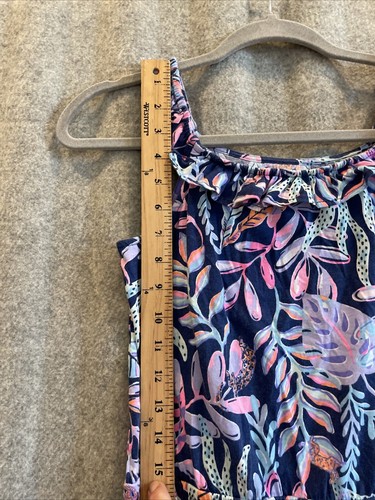 Lilly Pulitzer Girls Jumpsuit Size Large Ruffle Sleeve Neckline Sleeveless - Picture 10 of 16