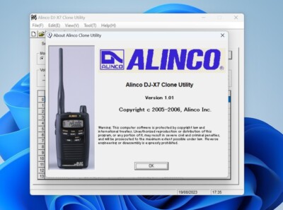 Alinco DJ-X7 v1.01 Programming & Clone Software for DJ-X7 Digital 