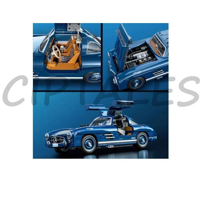 Hot Wheels Brick Shop Mercedes-Benz 300 SL Scala 1:12 Mattel - Immagine 3 di 4