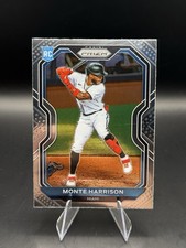 Monte Harrison 2021 Panini Prizm Tier II #118 Miami Marlins Rookie Trading Card