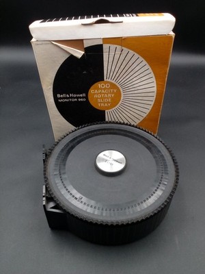 Vintage Bell & Howell Monitor 960 100 Capacity Rotary Slide Tray