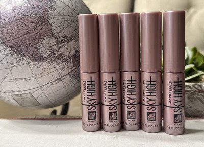 5 Maybelline Skyhigh Lash Sensational Mascara Black .15oz Travel  FRESH  NEW M4