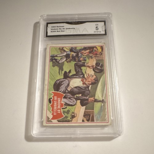 1966 Topps Batman Red Bat #30A Undone by an Umbrella — GMA 5