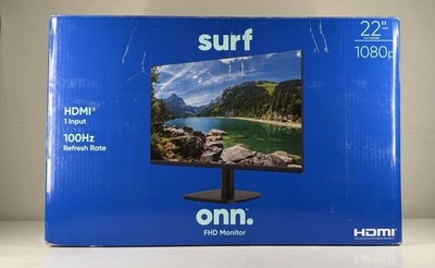 Onn. Surf 22  FHD 1080p LED Monitor 100Hz HDMI VGA VESA   Brand New