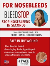 BleedStop™ First Aid Powder Strip for Blood Nosebleed Strips - 3 Pack 