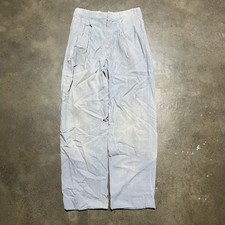 Vintage 40s 50s Blue Fleck Pattern Gabardine Pants 27x28 1940s 1950s