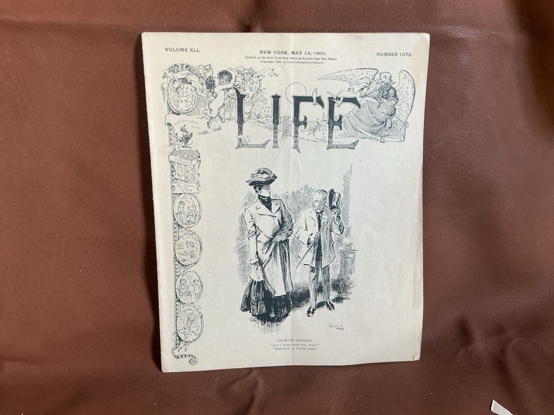 Vintage Life (3) Magazines: 05-14-1903, 11-10-1904, 12-08-1904 (lot 4)