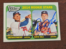 2014 Topps Heritage DAVID HALE Braves In-Person Signed Autographed AUTO