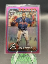 2024 Topps Chrome - Pink Refractor #294 J.P. Martinez (RC) Atlanta Braves Rookie