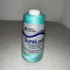 SureLock Thread Coats & Clark 3000 yds Polyester NEW 4540 Baby Blue