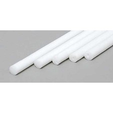 Evergreen Scale Models Round Rod .100 5 EVG213 Plastic Building Supplies