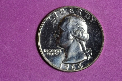 ESTATE FIND 1964 - PROOF Washington Quarter!! #N07981