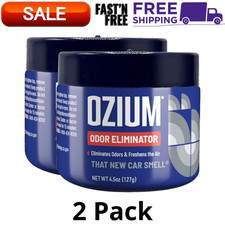 Ozium Gel 4.5oz Eliminates Odors And Freshens The Air That New Car Smell 2 Pack
