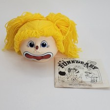 1984 Funny Baby doll head by Martha Nelson Thomas Pigtail Yellow Hair