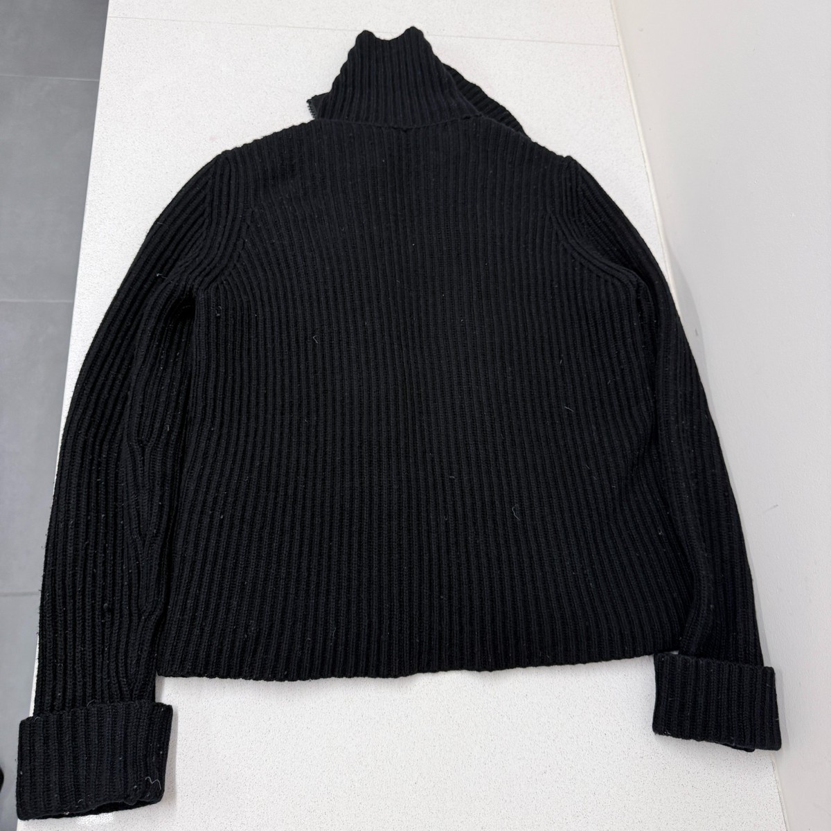 Moncler Maglione Tricot Cardigan Women's XS Black Hybrid Puffer