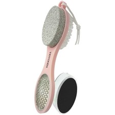 YIOYOODA Foot Scrubber Brush with Pumice Stone for 1 Count Pack of 1 , Pink