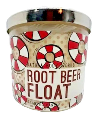 Bath & Body Works Root Beer Float Candle 3 Wick 14.5 Oz
