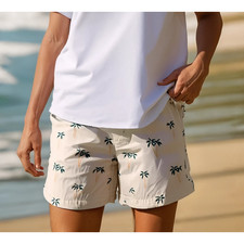 NWT Brook Brothers Boys Board Shorts Swim Trunks Palm Tree Vacation 12