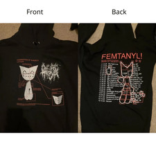 Femtanyl Danny Brown Stardust Tour 2025 2-Sided Hoodie Black Reprint