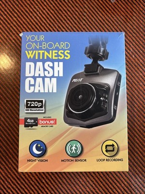PILOT ON-BOARD WITNESS DASH CAM 1080P FULL HD RES 8GB  AUTO CAMERA New