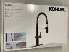 Kohler Haku Semi-Professional Pull-Down Kitchen Faucet, Matte Black Finish