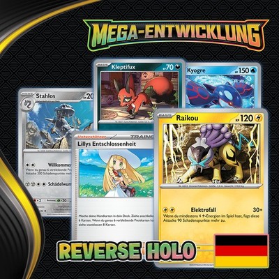 POKEMON KARTEN Mega-Entwicklung Reverse Holo DEUTSCH | Alle Karten Auswahl