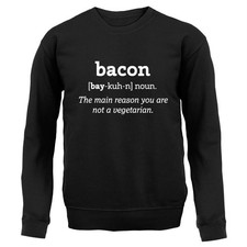 Bacon Definition - Kids Hoodie / Sweater - Food Pig Hungry Funny Dictionary Pigs