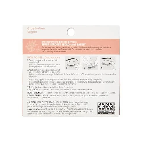 Black Strip Lash Adhesive 024 Oz Waterproof Oat Extract Precision Control Nozzle - Image 3 of 4