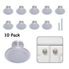 10 Pack Cabinet Knobs Door Drawer Pulls Handles Kitchen Hardware Brushed Nickel