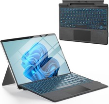 Bluetooth Keyboard For Surface Pro 11 10 9 8 X Backlit Trackpad Cover 13-in. NEW