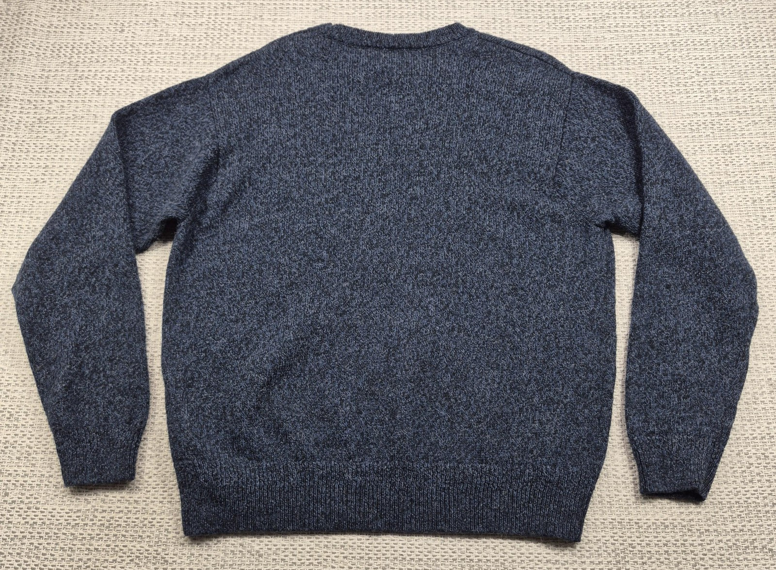 Pendleton Sweater Mens Large Blue Solid Washable … - image 6