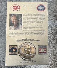 Marty Brennaman 2000 Cincinnati Reds HOF Coins SEALED