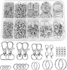 523PCS Keychain Making Kit, Keychain Making Supplies Including Keychains Clip...