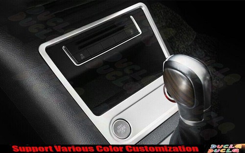 For Volkswagen Tiguan 2010-2016 Matte Silver Console Storage Box Frame Trim 1PCS - Picture 4 of 9